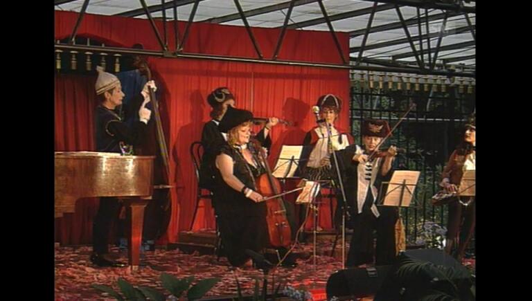 Aufführung der 'Theater Company' von Helmut Förnbacher von Jean Anouilh's Theater im Wenkenpark